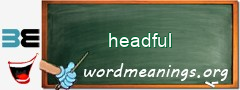 WordMeaning blackboard for headful